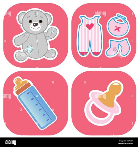 Basic Baby Icons Stock Vector Image And Art Alamy