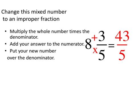 Ppt Converting Improper Fraction To Mixed Numbers Powerpoint Presentation Id 2650731