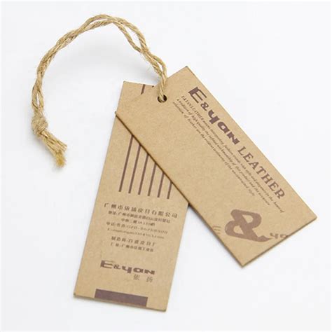 Custom Recycle Garments Kraft Paper Hang Tag With Rope Buy Garments