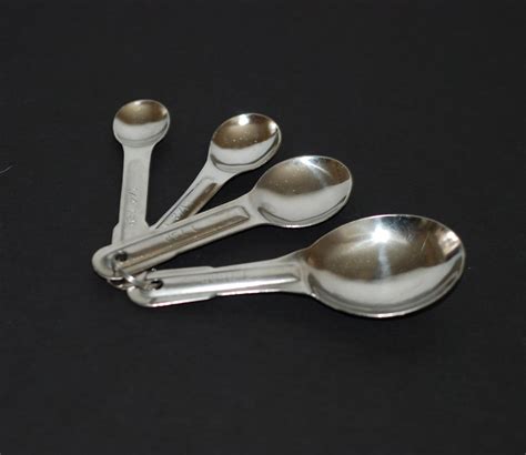 Retro Measuring Spoons Vintage Aluminum By Stepstotheattic On Etsy