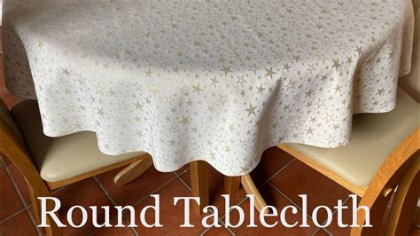 How To Sew Round Tablecloth Sewing Tutorial Youtube