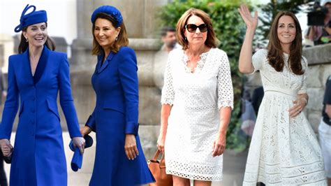 Kate Middleton 42 a její matka Carole Middleton 69 nosí stejné