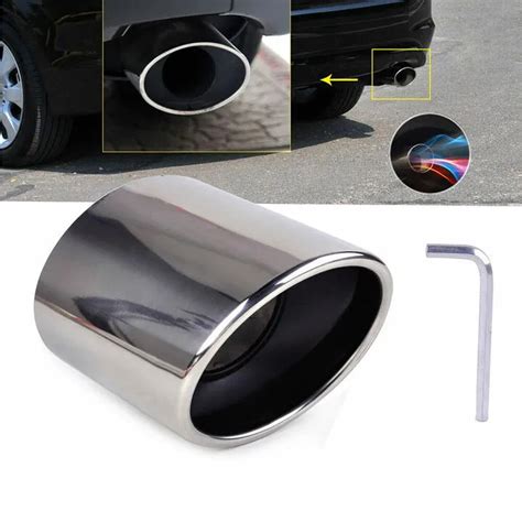 For Honda Accord 2008 2009 2010 Steel Chrome Rear Exhaust Pipe Tail