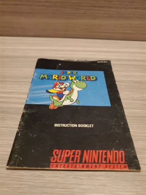 Super Mario World Instruction Booklet Vendre Picclick Fr