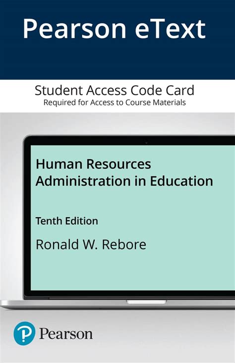 Human Resources Administration In Education Enhanced Pearson Etext