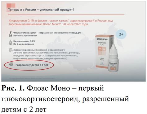 Рис. 1. Флоас Моно – первый глюкокортикостероид, разрешенный детям с 2…
