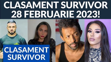 Survivor Clasamentele Dupa Jocul De Aseara Februarie