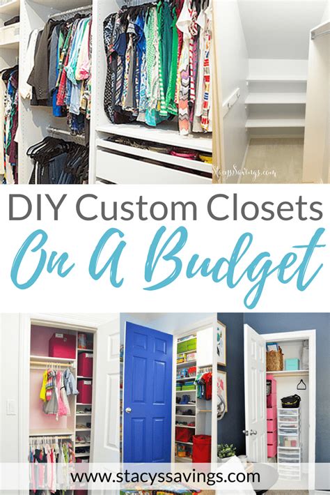 Builder To Custom Diy Custom Closets On A Budget