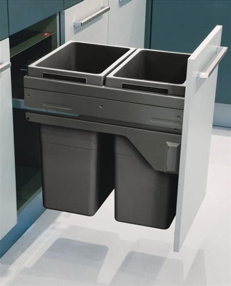 Pull Out Waste Bin For Cabinet Width 450 And 500 Mm Hailo Euro Cargo