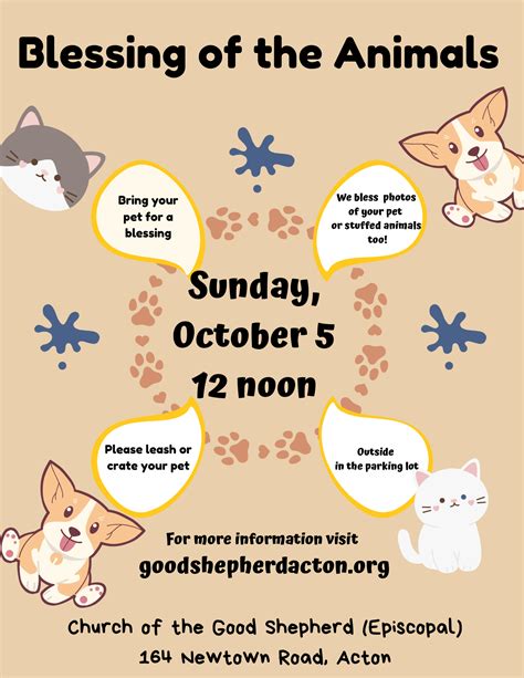 Blessing of the Animals — Church of the Good Shepherd
