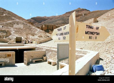 The tomb of Tutankhamun in Valley of the Kings in Luxor Egypt Stock ...