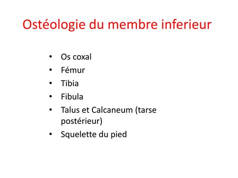 SOLUTION Ost Ologie Du Membre Inferieur Studypool