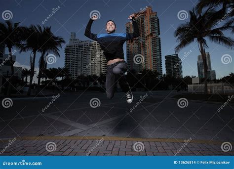 Man jumping for joy stock photo. Image of young, outside - 13626814