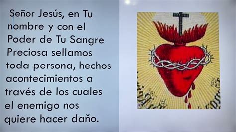 Oracion Para Sellarse Y Protegerse Con La Sangre De Cristo Youtube