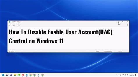 How To Disable Enable User Accountuac Control On Windows 11 Youtube