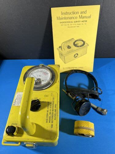 Radiological Monitor Geiger Counter Cdv Victoreen Instrument Co