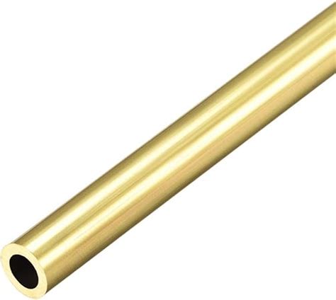 Uxcell Brass Round Tube 300mm Length 9mm Od 1 5mm Wall Thickness Seamless Straight