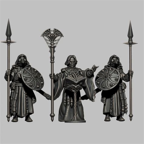 3d Printable Classic Fantasy Cultists By Wargames Atlantic