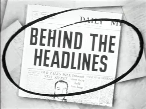 Behind The Headlines British Crime B Movie With Paul Carpenter