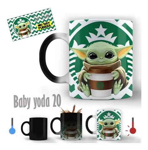 Taza Mágica Baby Yoda Diseño 20 Personalizable Meses sin interés