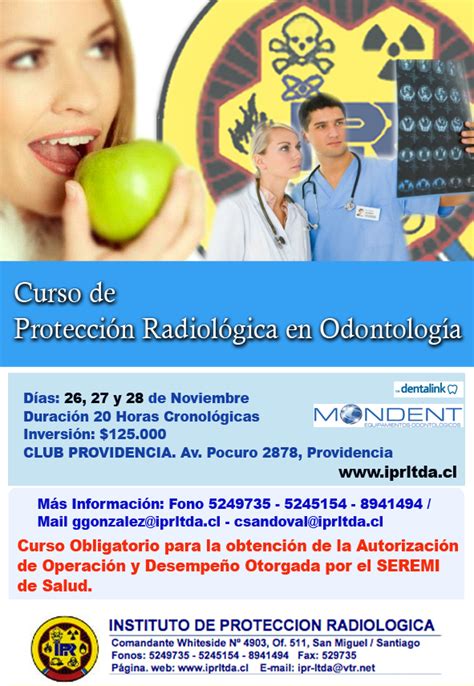 Dirección Curso De Protección Radiológica En Odontología Ipr Instituto De Protección