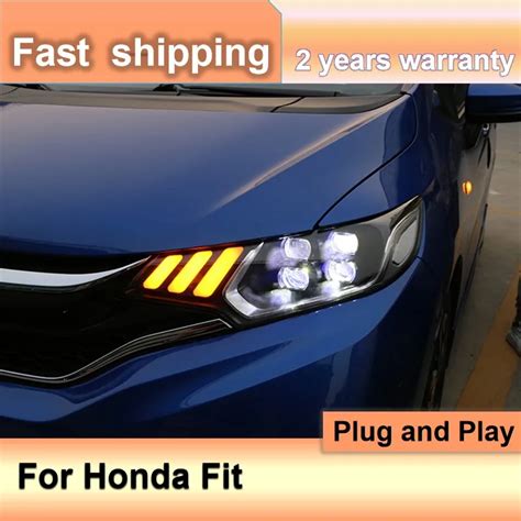 Car Accessories For Honda Fit GK5 Headlight 2014 2015 2016 2017 Honda