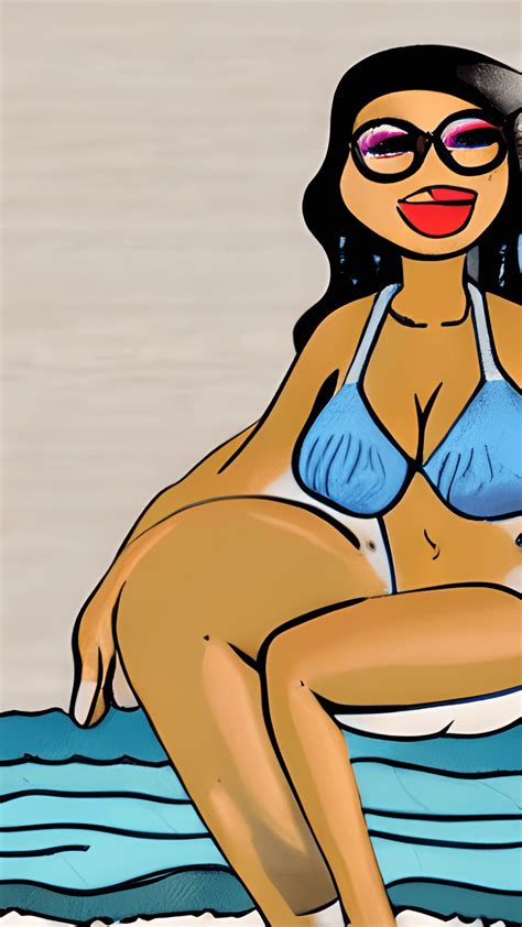 Gráfico digital Mujer En Bikini Creative Fabrica