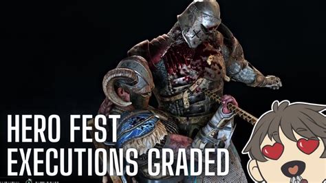 For Honor Y7S2 Hero Fest Executions REVIEW YouTube