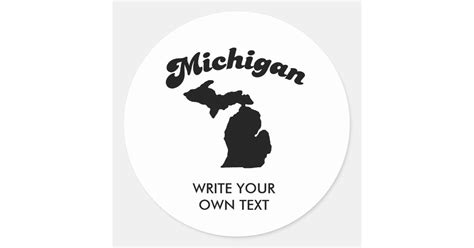 MICHIGAN STATE MOTTO T-SHIRT CLASSIC ROUND STICKER | Zazzle