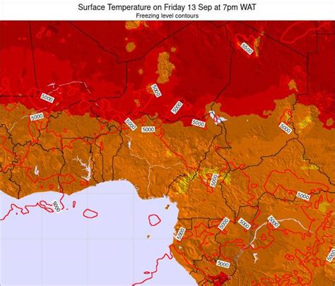 Chad Surface Temperature On Wednesday Mar At Pm Wat