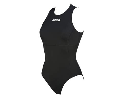 Arena Womens Solid Waterpolo Swimsuit Black Womens Swimsuits