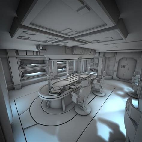 Spacecraft Interior HD 2 3D Model OBJ FBX LWO LW LWS BLEND | CGTrader.com