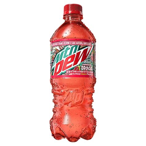 Mtn Dew Baja Caribbean Splash Soda 20 Fl Oz