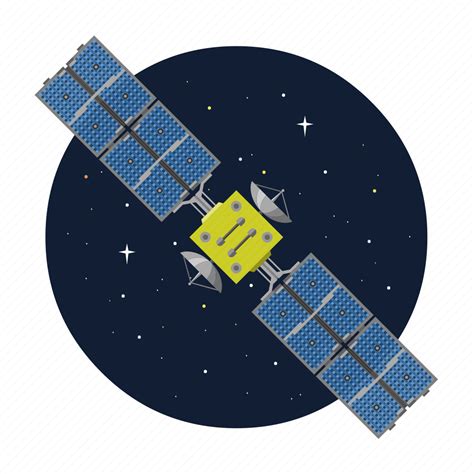 Artificial Gps Satellite Space Icon Download On Iconfinder