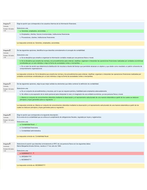 Antecedentes De La Contabilidad Cuestionario Contabilidad Financiera