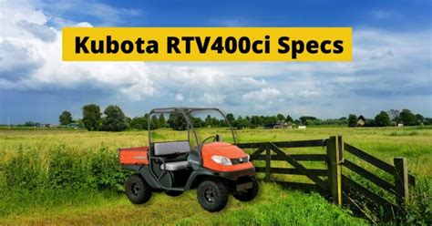 Kubota Rtv Ci Specs Utv Features And Design Construction Catalogs