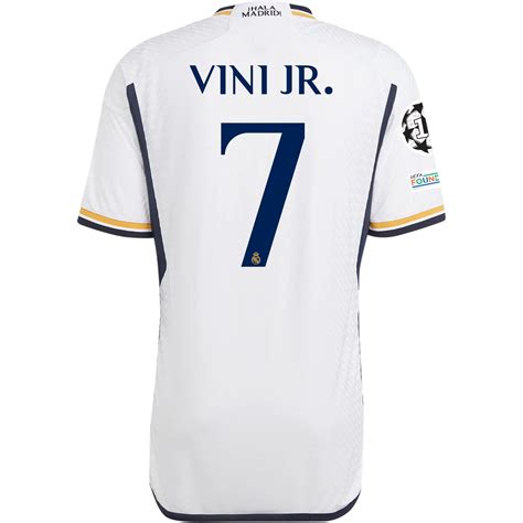 Vinicius Jr Real Madrid Authentic Home Jersey By Adidas Arena