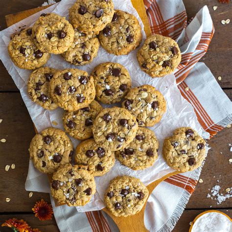 Almond Butter Oatmeal Chocolate Chip Cookies Baking The Goods