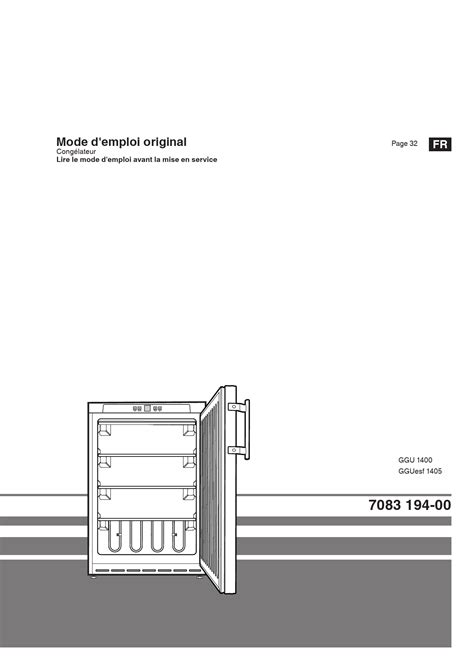 Notice congélateur LIEBHERR GGUesf 1405 Trouver une solution à un