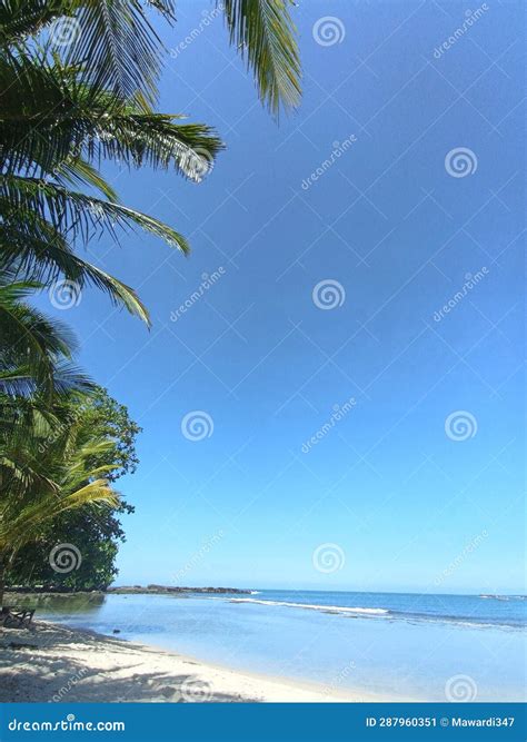 Beautiful View of the Beach in Indonesia Stock Image - Image of beach ...