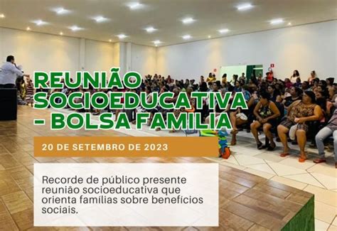 Notícia Reunião Socioeducativa Bolsa Família Prefeitura Municipal