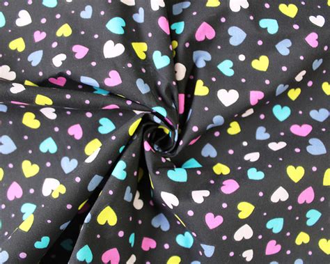 Mp Hearts Polycotton Wholesale Fabrics