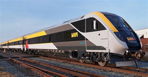 First Venture Trainset For Via Rail Delivered