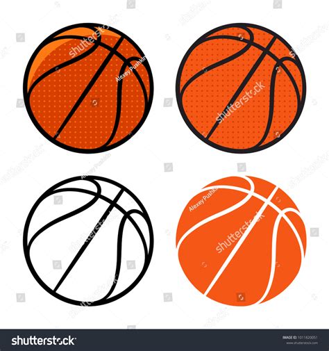 Basketball Ball Vector Illustration Basketball Icon Stock Vector