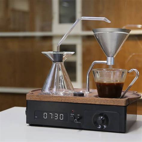 Coffee Maker Alarm Clock Kickstarter Barisieur 2 0 Coffee Tea Brewing Alarm Clock By Barisieur