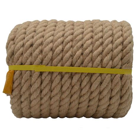 Natural Jute Rope Twisted Hemp Rope Brown Manila Rope Ft