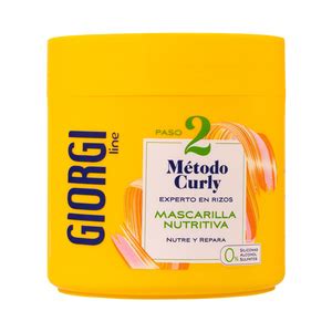 GIORGI Mascarlla Nutritiva Paso 2 Para Un Pelo Con Rizos Cuidados