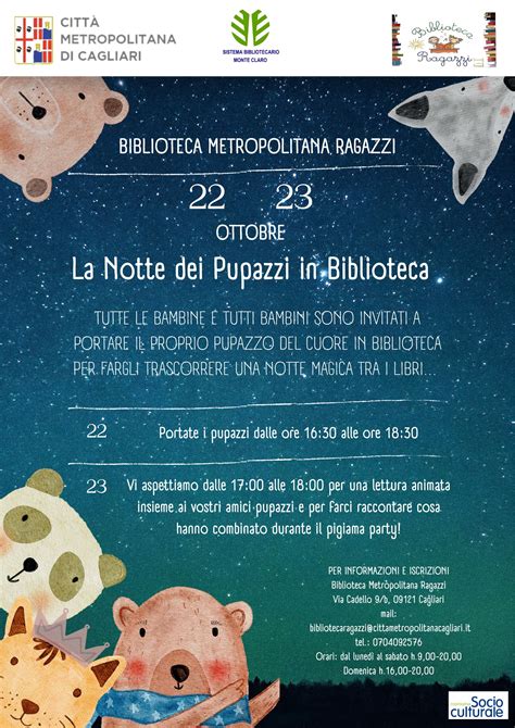 Notte Dei Pupazzi In Biblioteca Sistema Bibliotecario Monte Claro