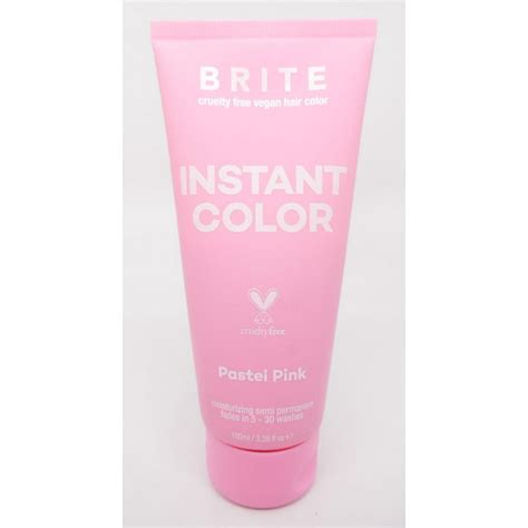 Brite Instant Color Pastel Pink Moisturizing Semi Permanent Hair Color