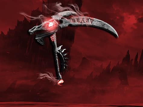 Dark Red Scythe By Jesseermens On Deviantart